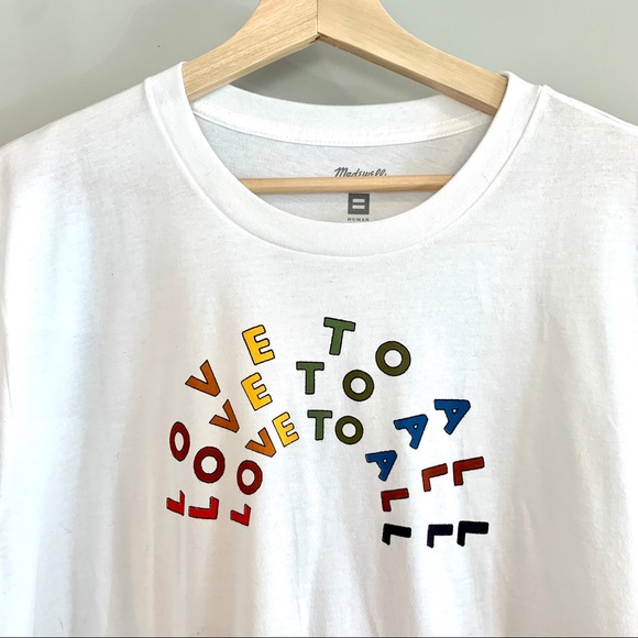 Madewell Tops - 🌈 NWT -Love to all Tee by Madewell x Human Rights